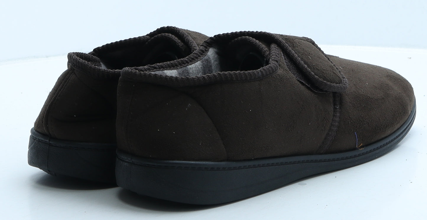 The Slipper company Mens Brown Suede Loafer Slipper UK 10 - House Slippers
