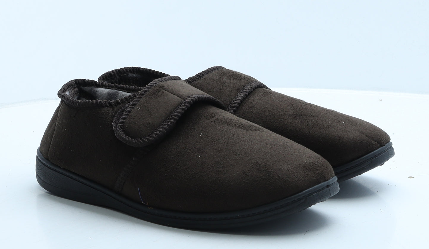 The Slipper company Mens Brown Suede Loafer Slipper UK 10 - House Slippers