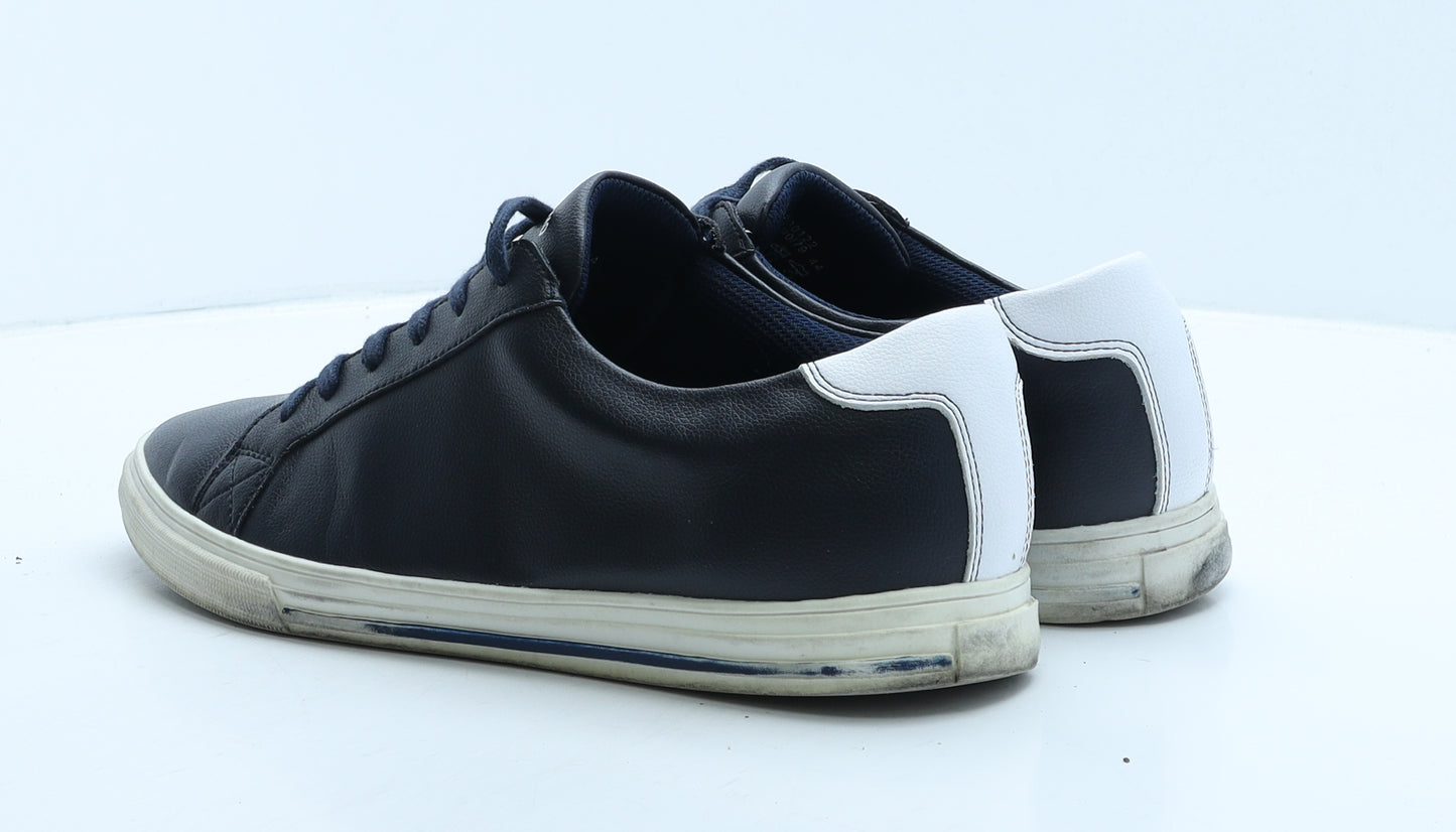 Remus Uomo Mens Blue Leather Trainer Casual UK 11 44