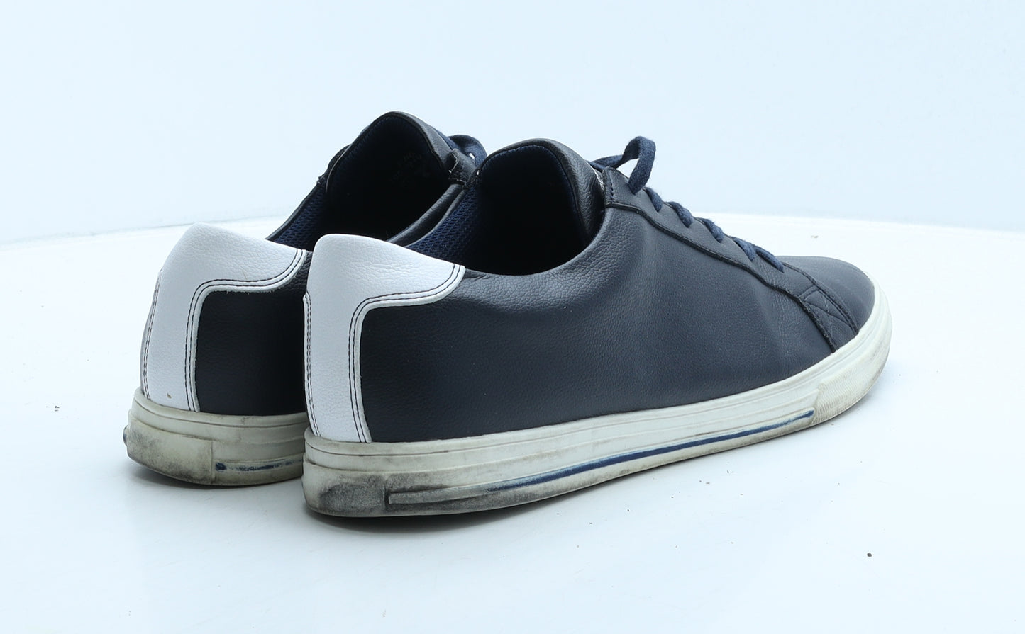 Remus Uomo Mens Blue Leather Trainer Casual UK 11 44