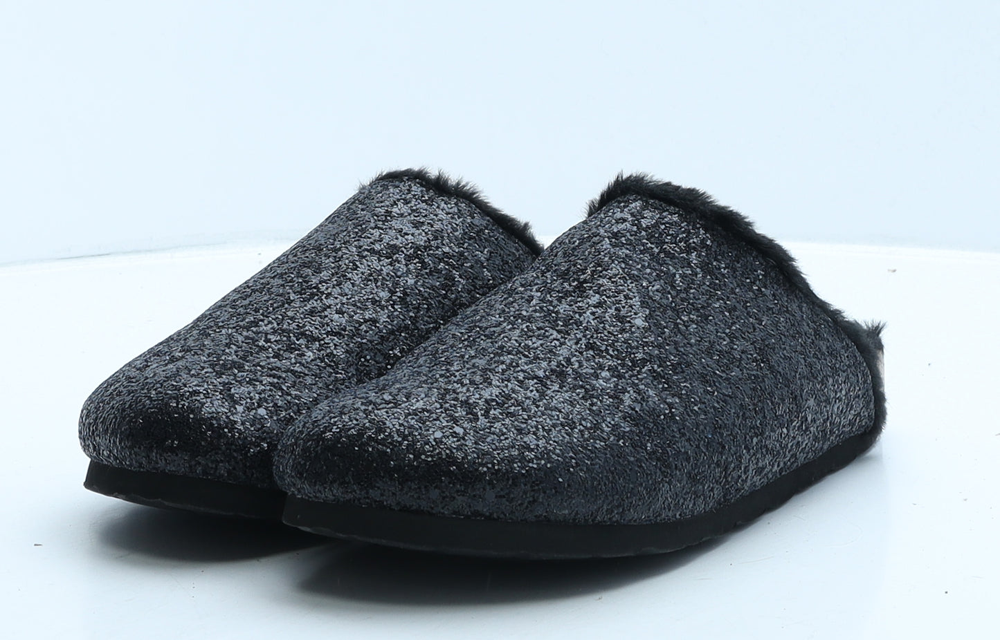 TU Womens Black Synthetic Slip On Slipper UK
