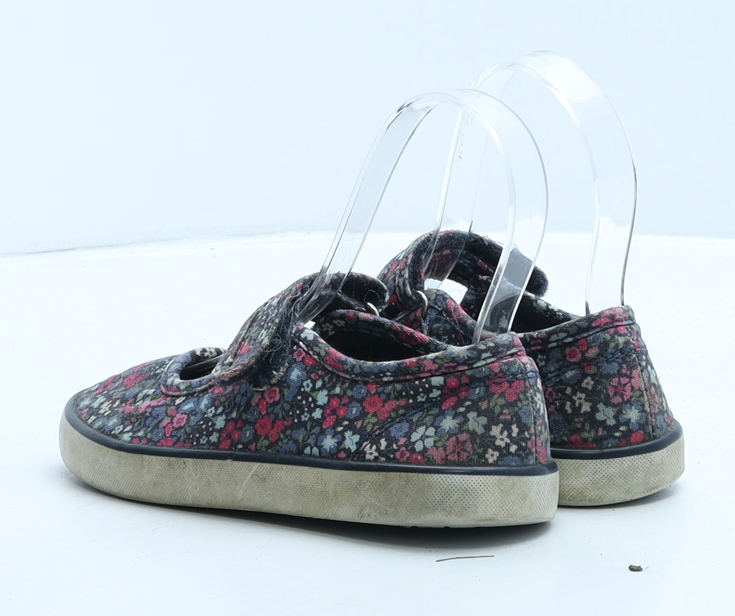 Start-Rite Girls Blue Floral Fabric Strappy Flat UK 11 29
