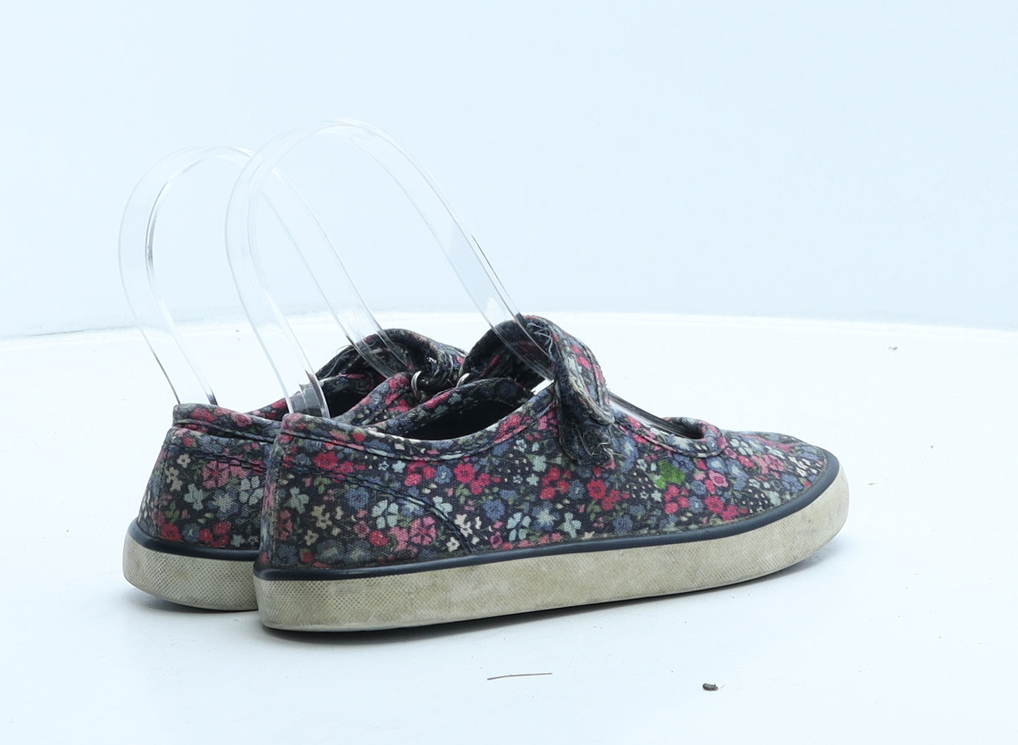 Start-Rite Girls Blue Floral Fabric Strappy Flat UK 11 29