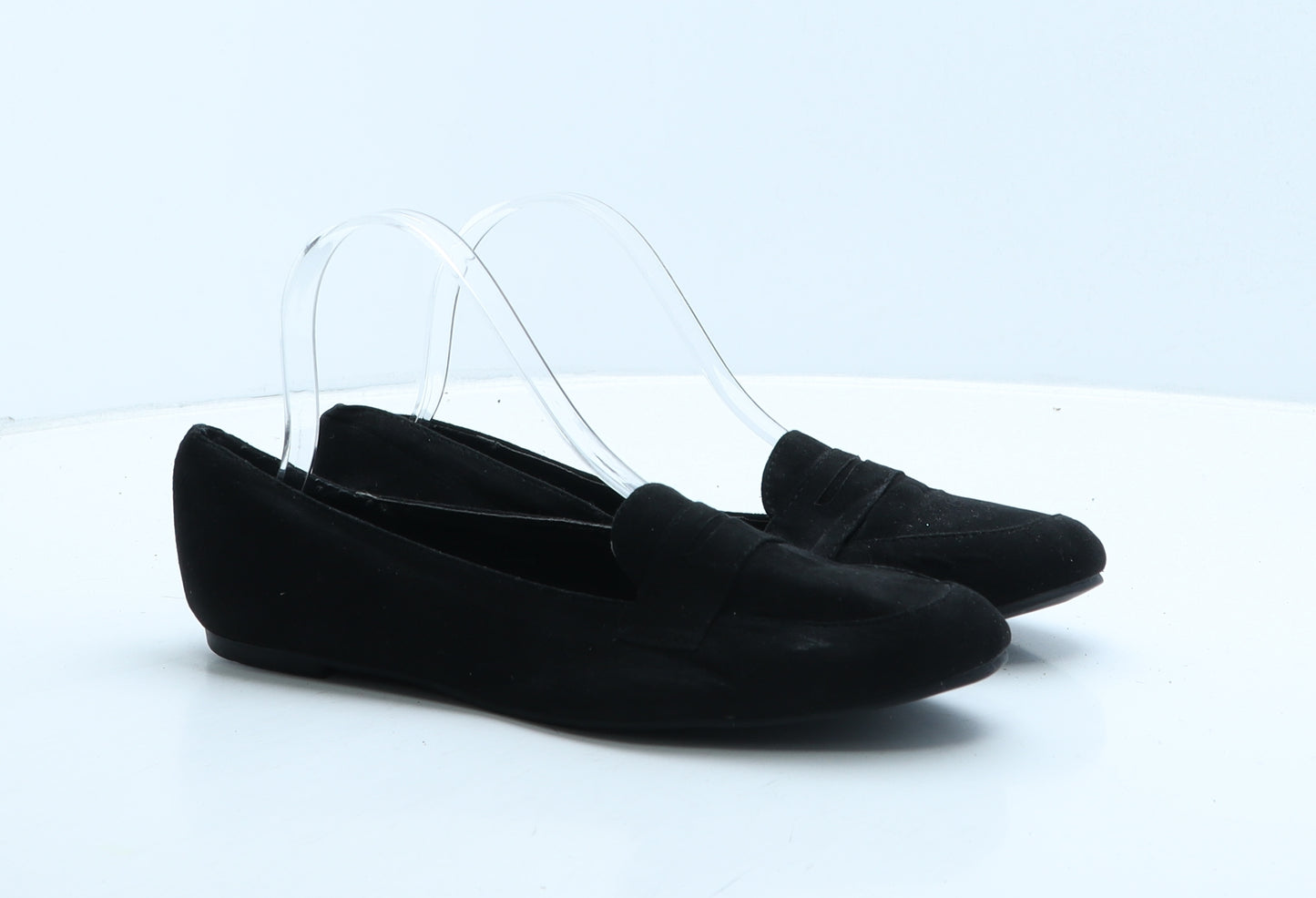 New Look Womens Black Suede Ballet Flat UK 6 39