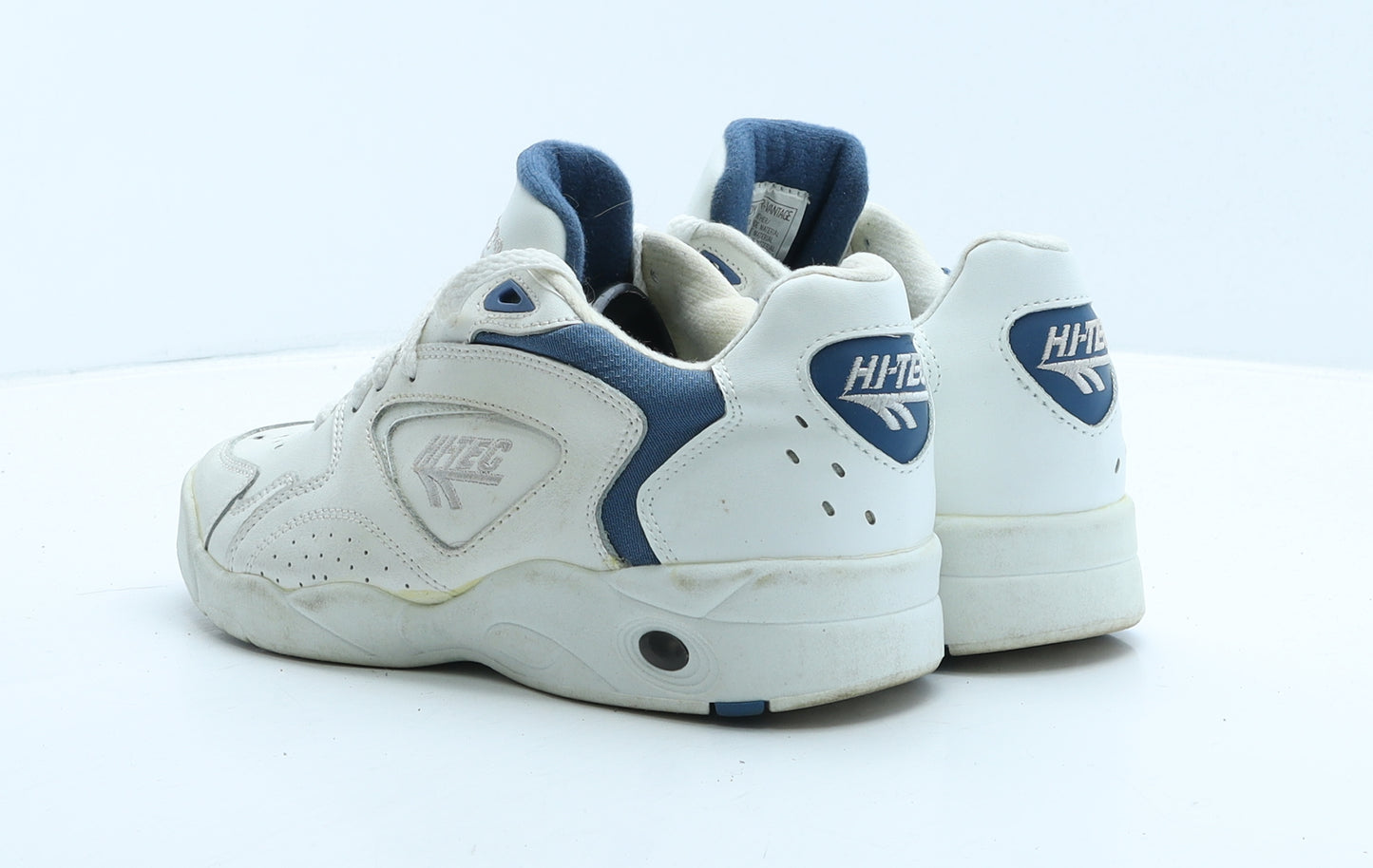 Hi-Tec Mens White Geometric Leather Trainer UK 7 40