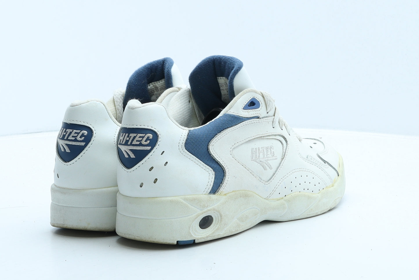 Hi-Tec Mens White Geometric Leather Trainer UK 7 40