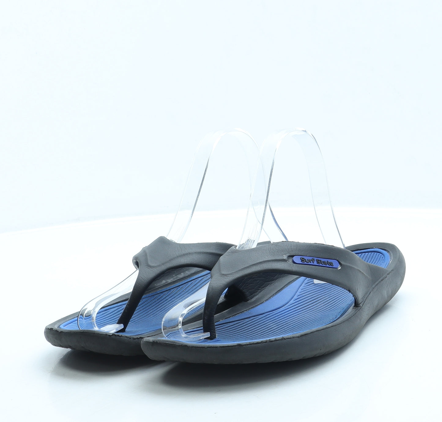 Surf State Mens Black Rubber Thong Sandal UK 8 42