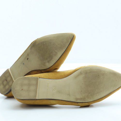 George Womens Yellow Suede Flat UK 6 39
