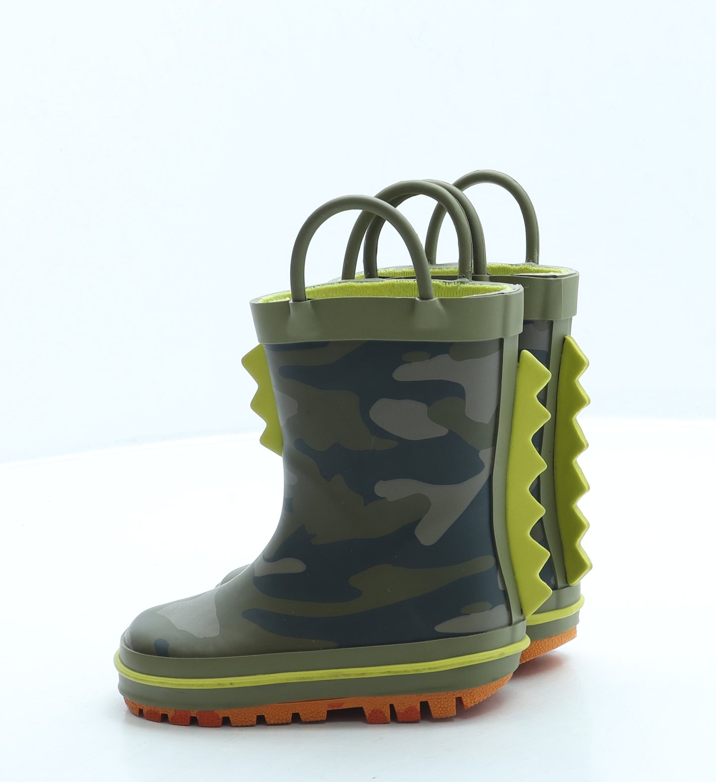 NEXT Boys Green Camouflage Rubber Wellies Boot UK 5 21