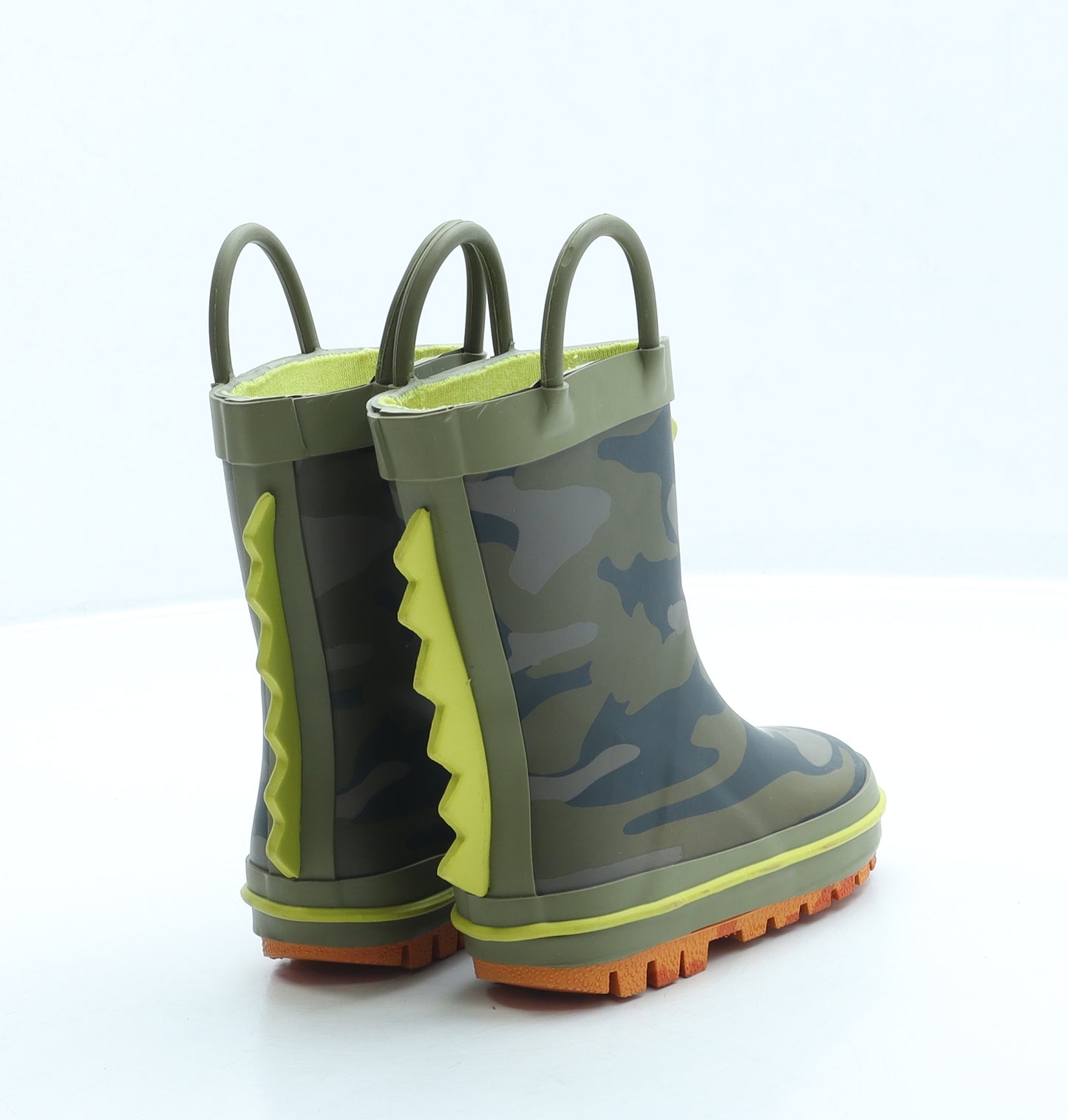 NEXT Boys Green Camouflage Rubber Wellies Boot UK 5 21