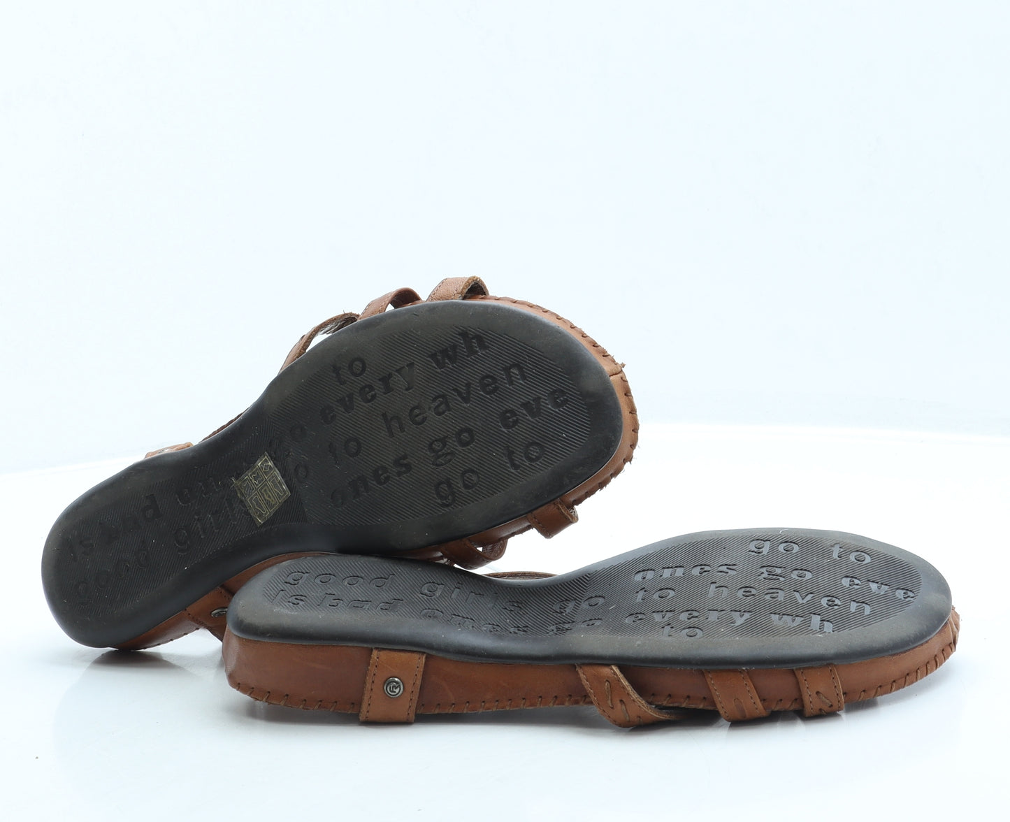 Forelli Womens Brown Leather Slingback Sandal UK 6