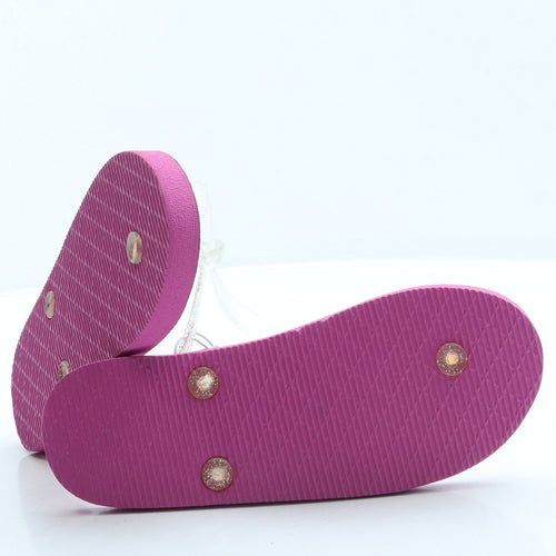 Primark Girls Pink Geometric Rubber Slingback Sandal UK 2 35 US 3 - LOL Dolls