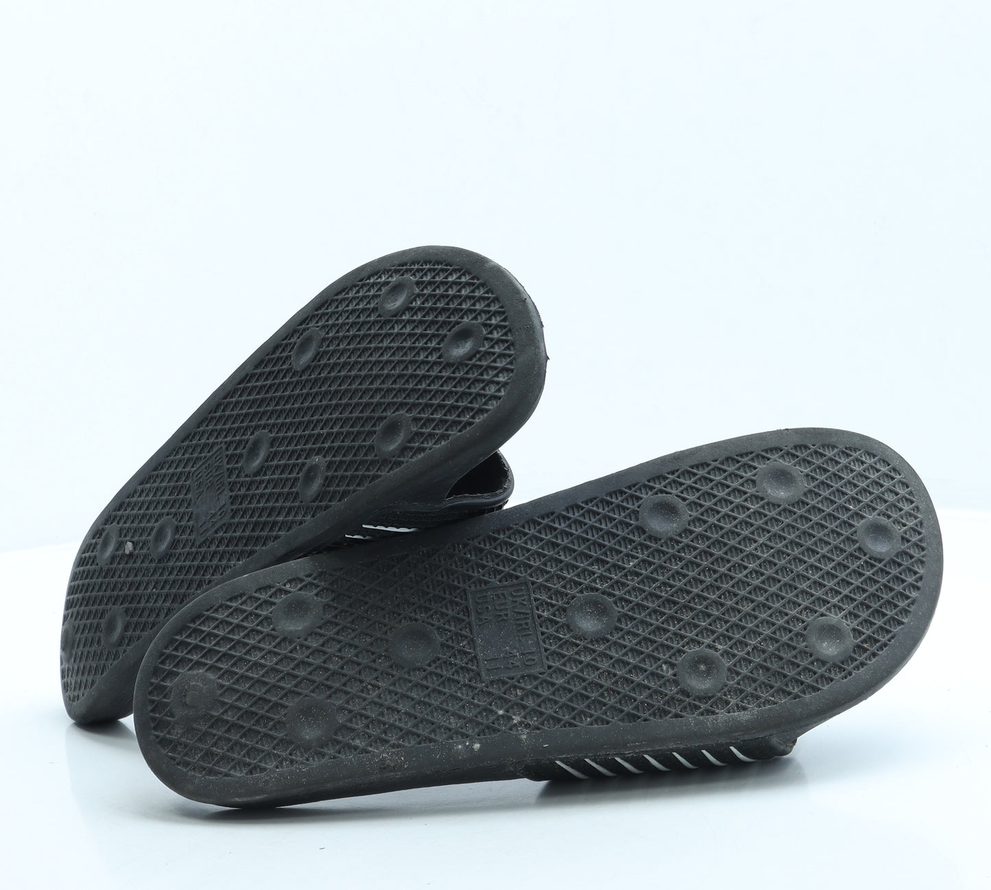Primark Womens Black Striped Rubber Slider Sandal UK 10 44 US 11