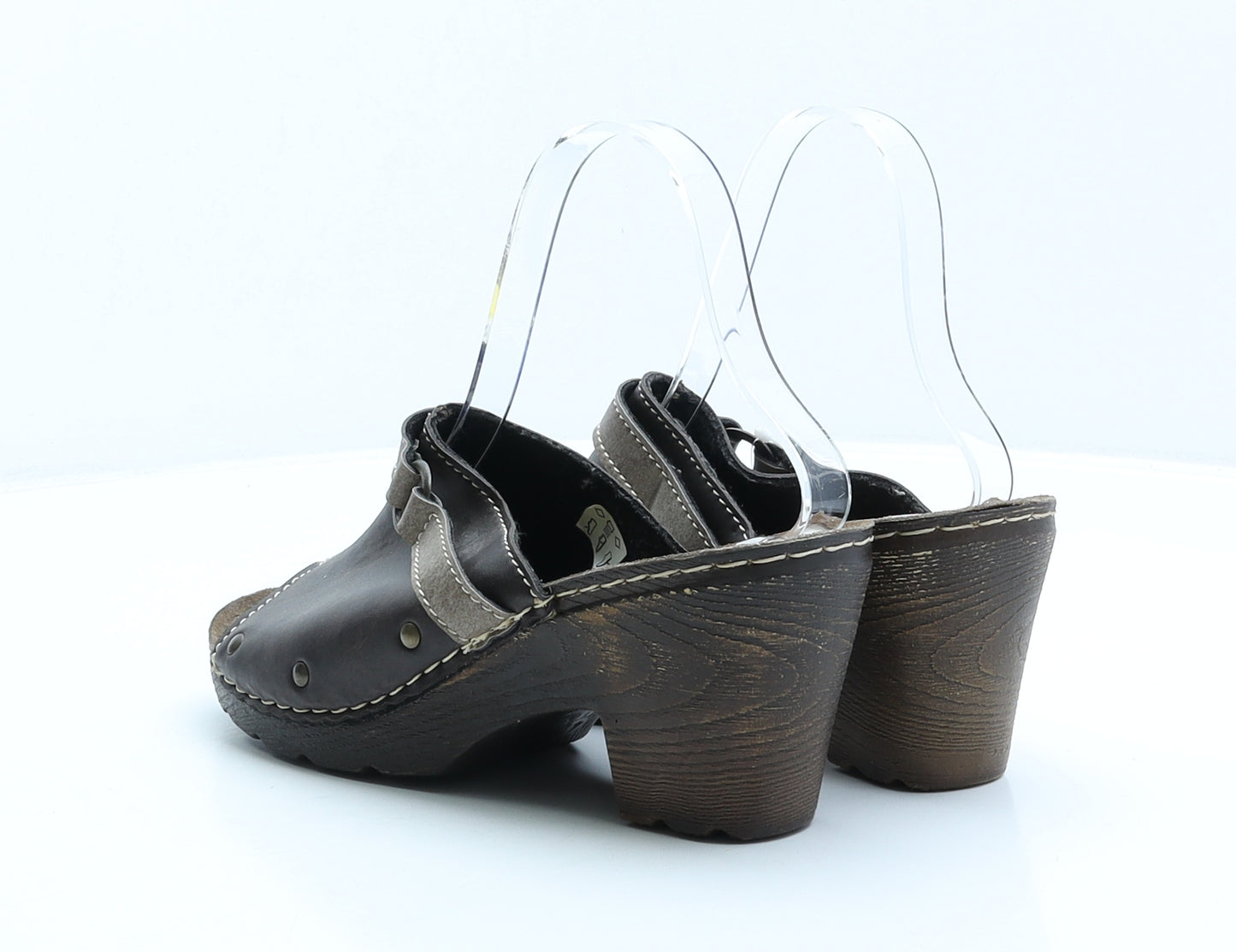 Pavers Womens Brown Synthetic Mule Heel UK 7 40