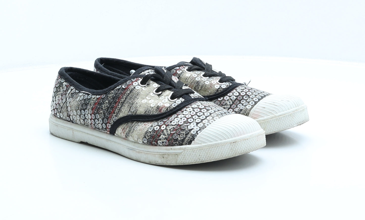 Preworn Womens Multicoloured Geometric Fabric Trainer UK 6.5 40