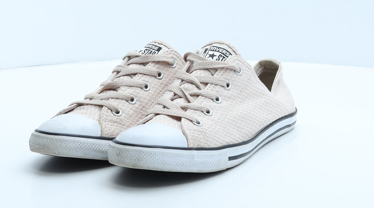 Converse Womens Pink Geometric Fabric Trainer UK 6 40