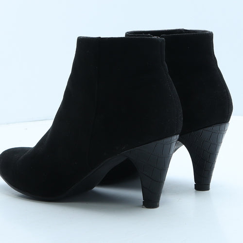 George Womens Black Suede Bootie Boot UK 5 38