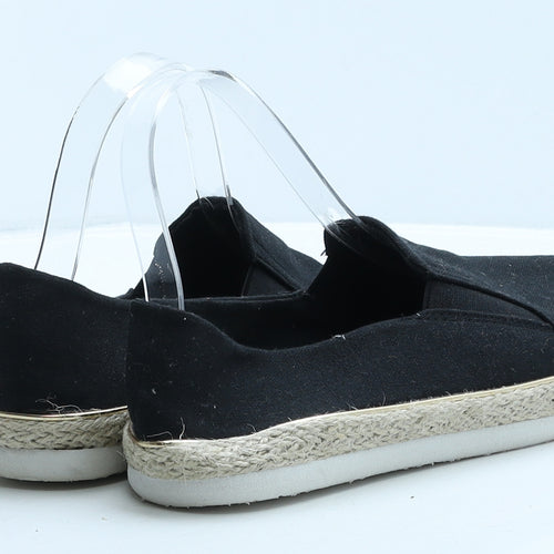 New Look Womens Black Fabric Espadrille Casual UK 5 38