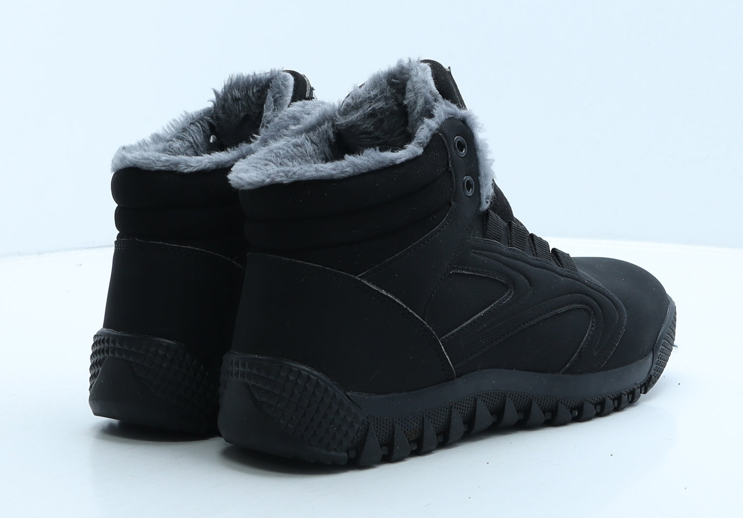 Fashion Sport Womens Black Leather Snow Boot Boot UK 5 38