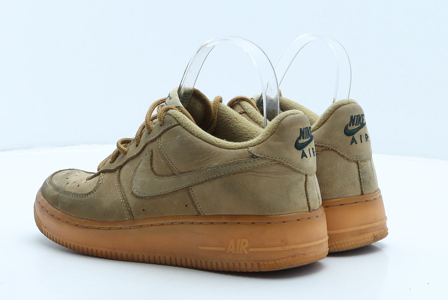 Nike Womens Beige Herringbone Suede Trainer UK 5.5 38.5
