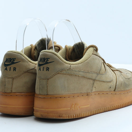 Nike Womens Beige Herringbone Suede Trainer UK 5.5 38.5