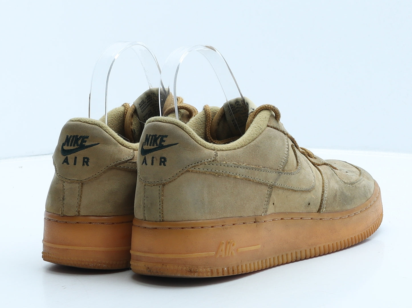 Nike Womens Beige Herringbone Suede Trainer UK 5.5 38.5