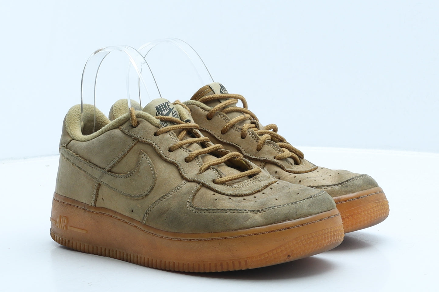 Nike Womens Beige Herringbone Suede Trainer UK 5.5 38.5