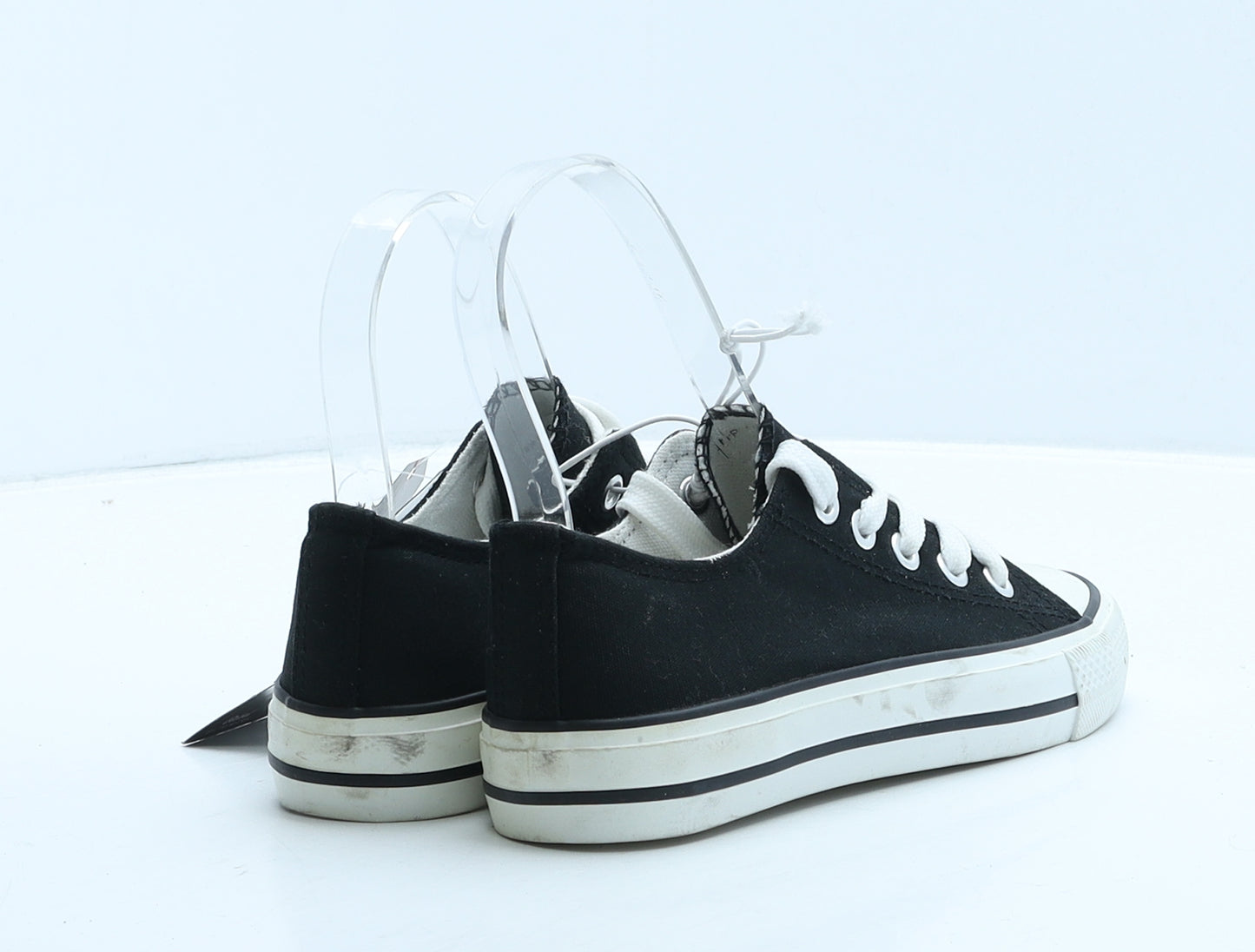 Primark Girls Black Colourblock Fabric Trainer UK 13 32