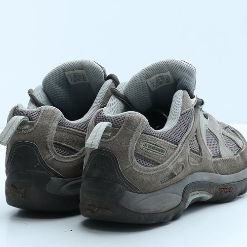Salomon Womens Grey Geometric Fabric Trainer UK 6 39.5