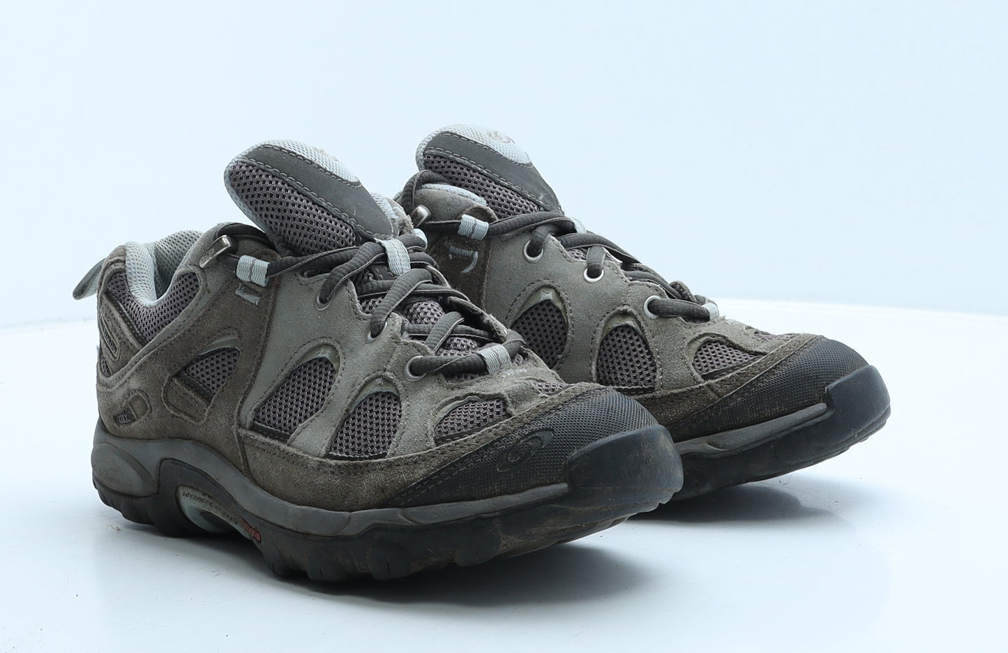 Salomon Womens Grey Geometric Fabric Trainer UK 6 39.5