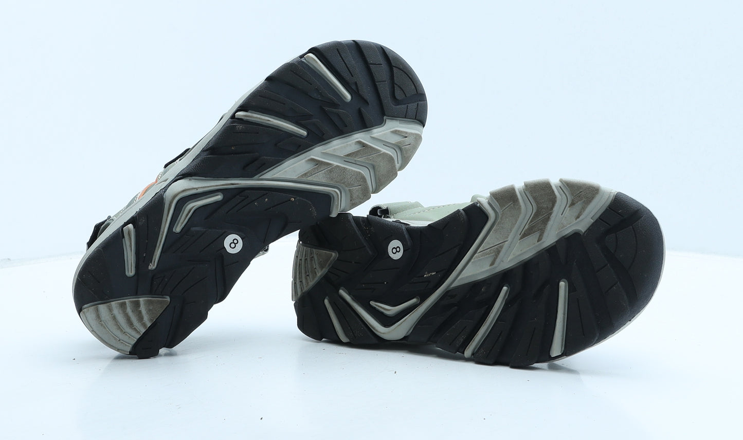 Preworn Mens Green Leather Slip On Sandal UK 8