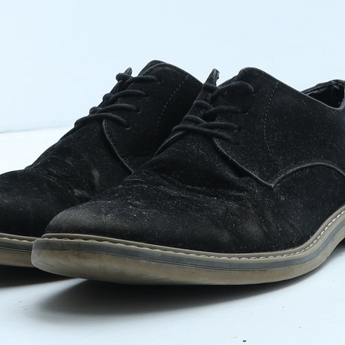 Primark Mens Black Suede Oxford Casual UK 8 42