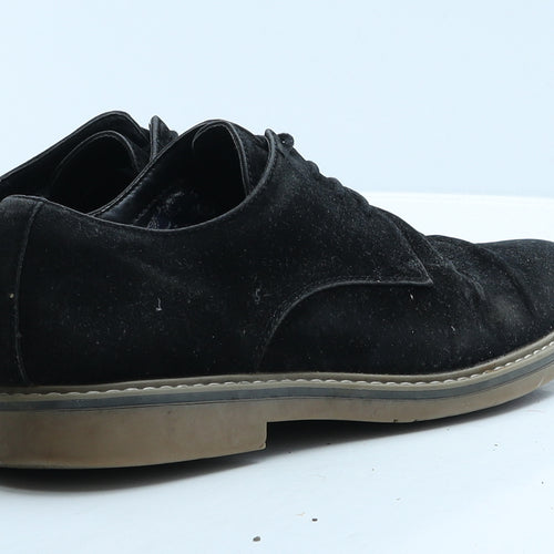 Primark Mens Black Suede Oxford Casual UK 8 42