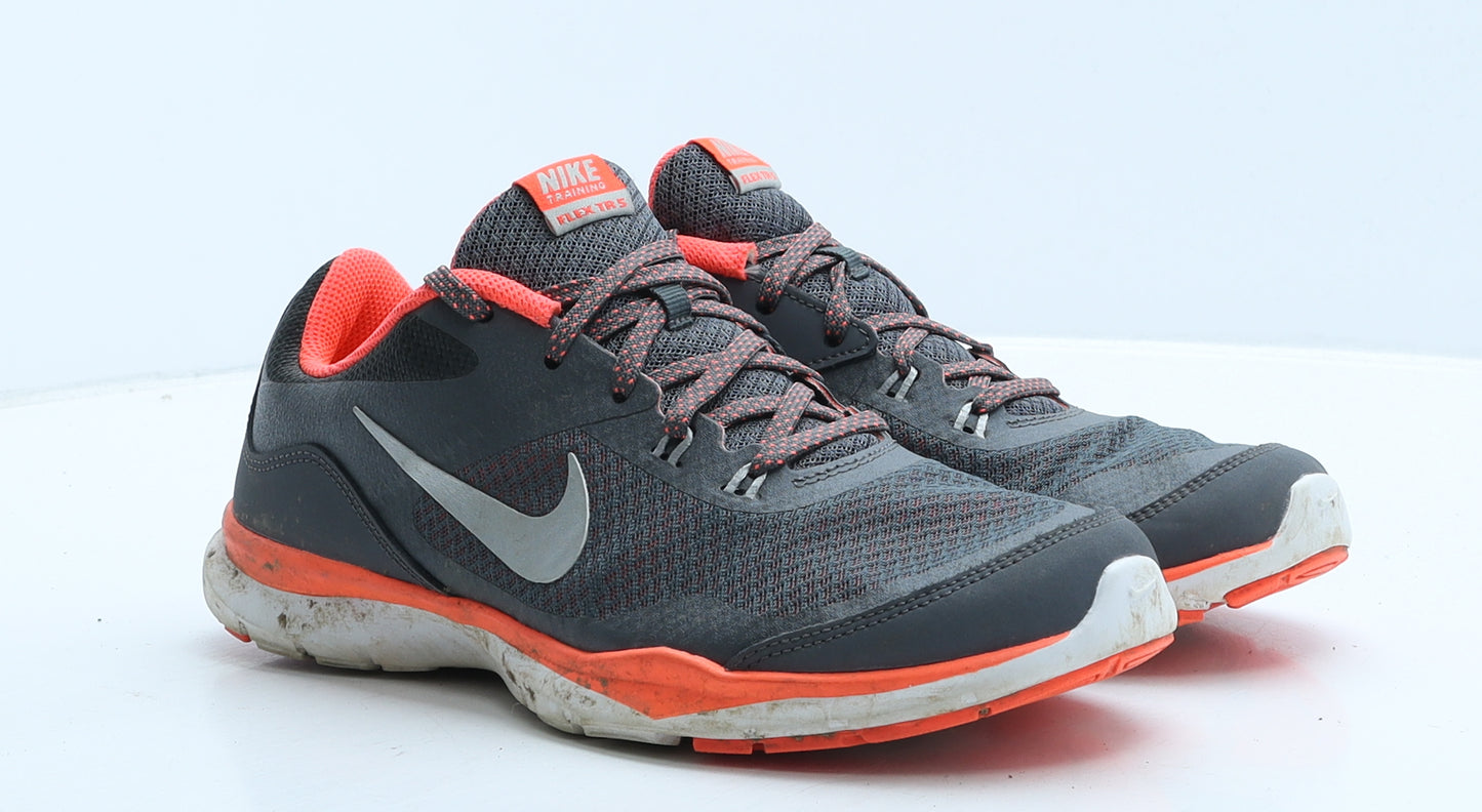 Nike Womens Grey Geometric Fabric Trainer UK 6 40