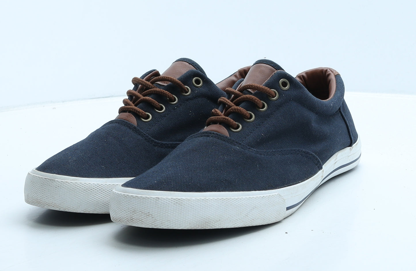 Acw85 Mens Blue Fabric Trainer Casual UK 9 43