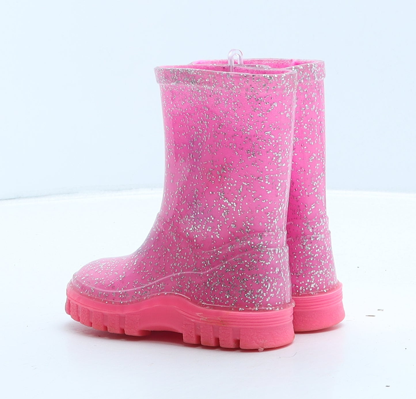 Preworn Girls Pink Rubber Wellies Boot UK 4 21