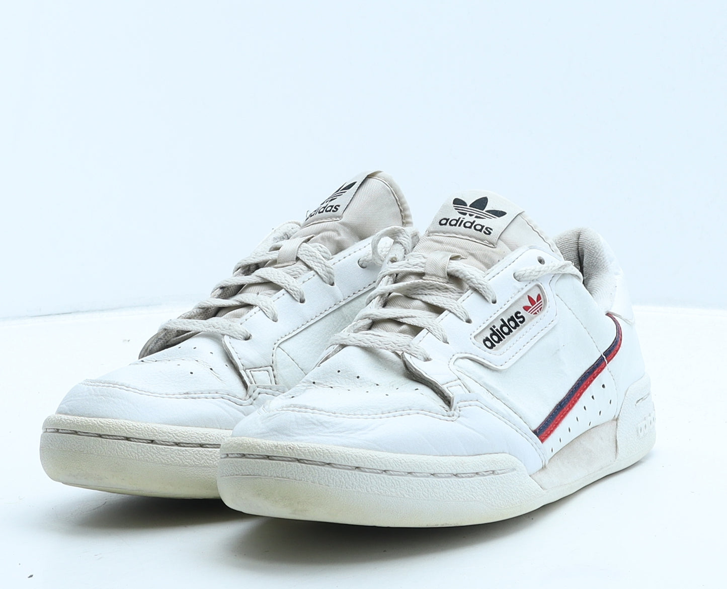 adidas Womens White Striped Leather Trainer UK 5 38