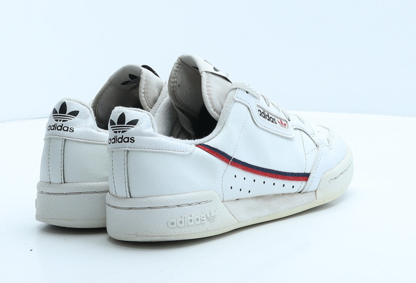 adidas Womens White Striped Leather Trainer UK 5 38