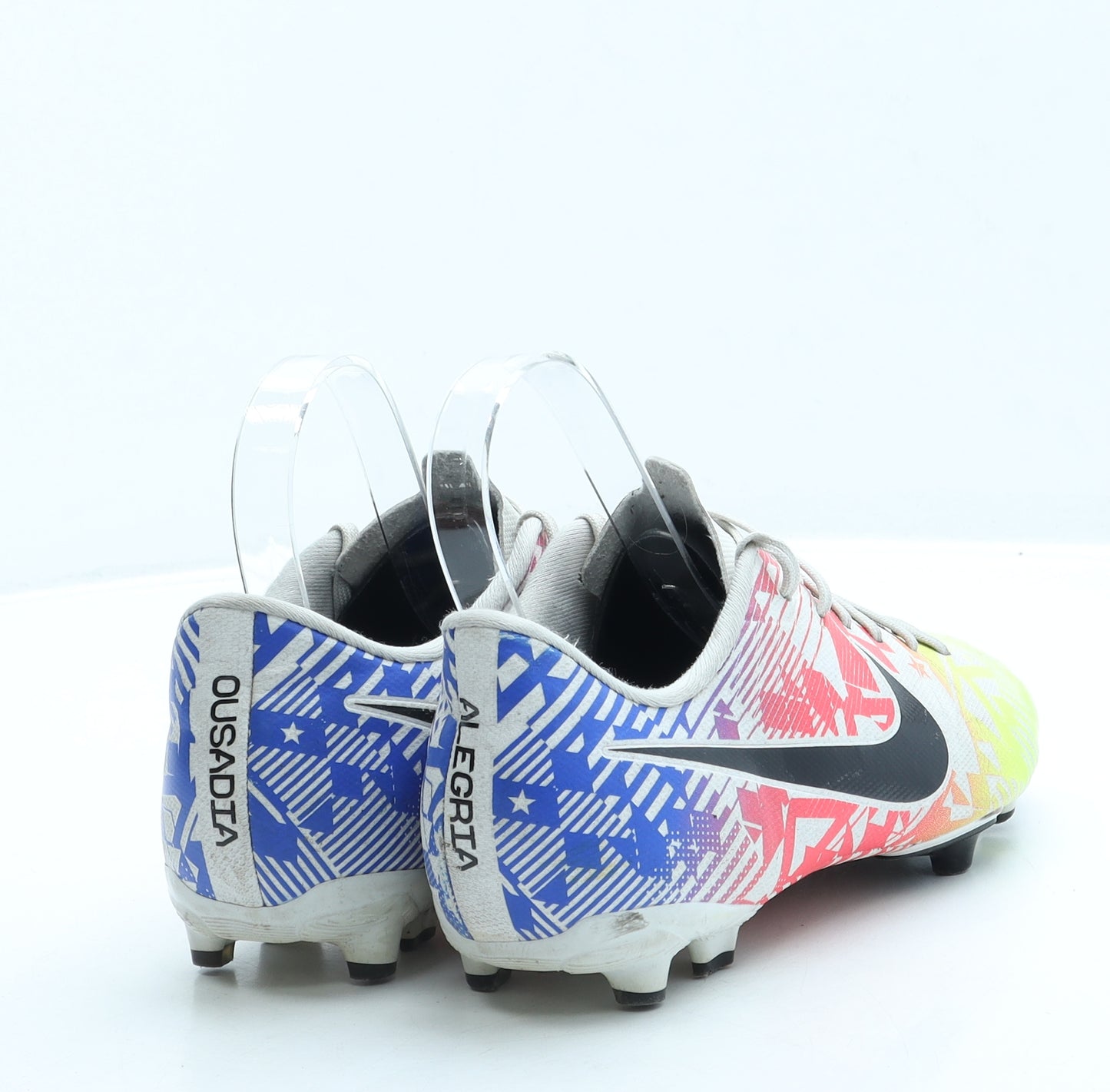 Nike Boys Multicoloured Geometric Leather Trainer UK 4 36.5