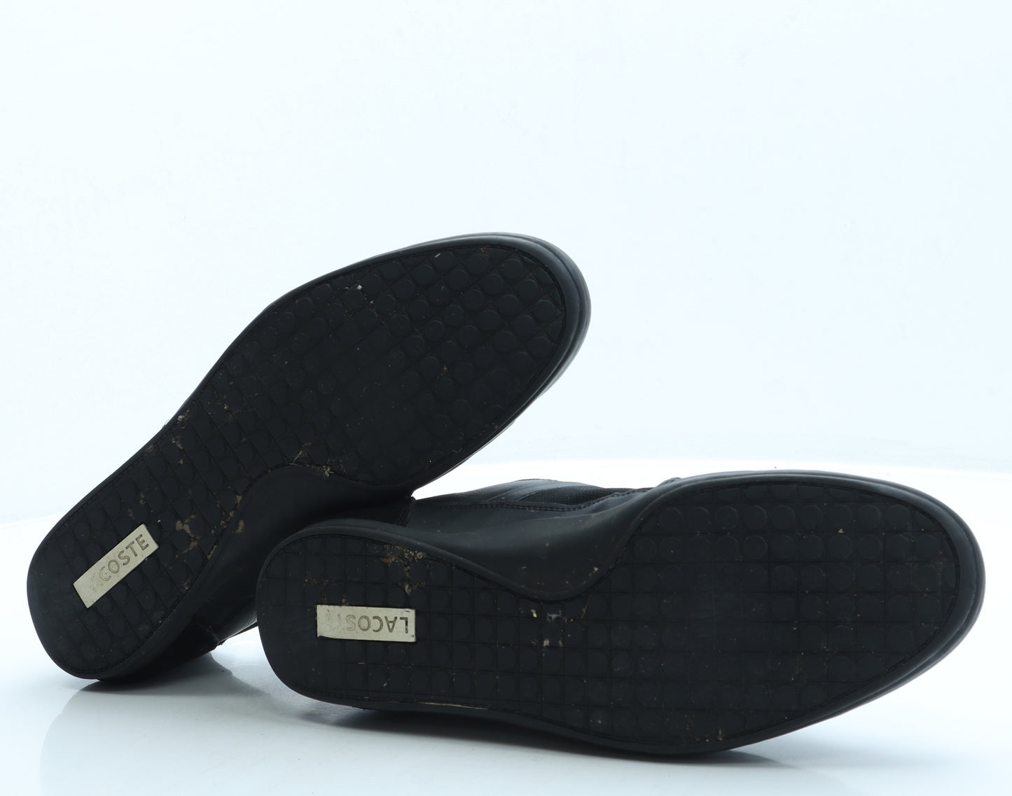 Lacoste Mens Black Leather Trainer UK 10 44.5