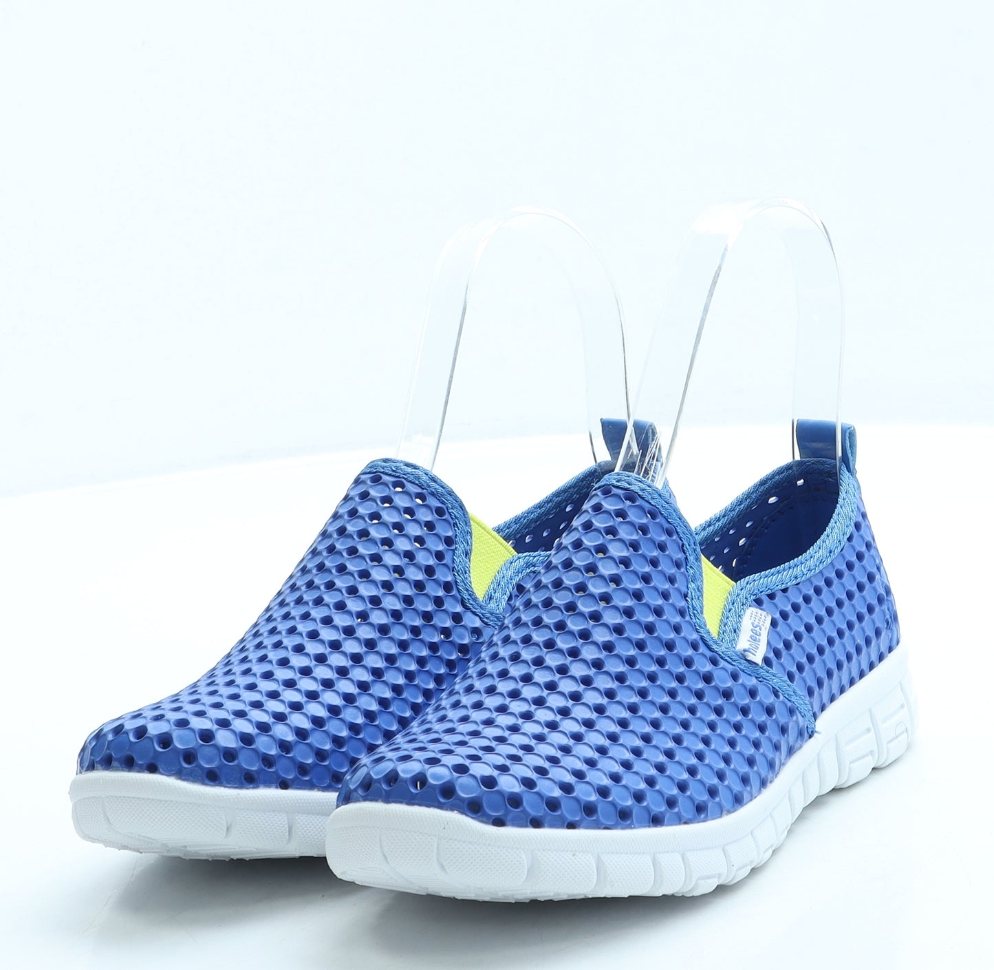 Holees Boys Blue Geometric Rubber Slip On Casual UK 1 33