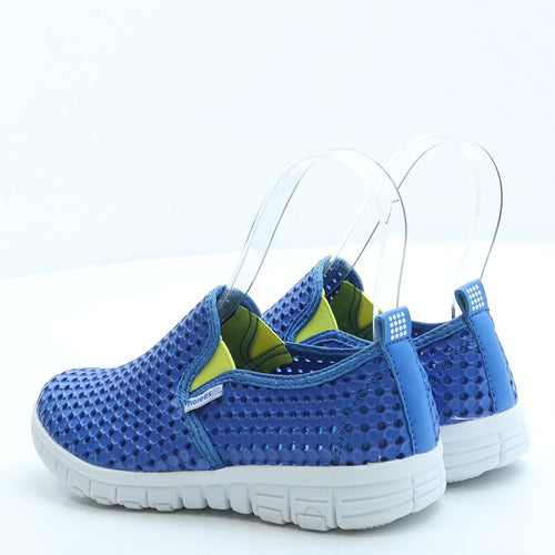 Holees Boys Blue Geometric Rubber Slip On Casual UK 1 33