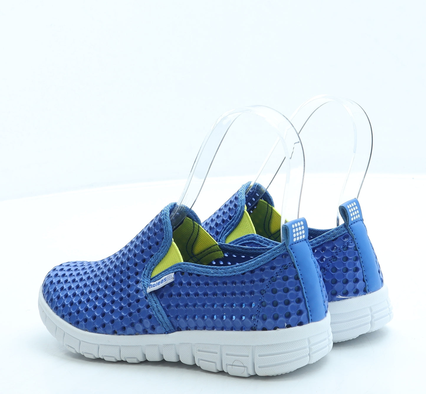 Holees Boys Blue Geometric Rubber Slip On Casual UK 1 33