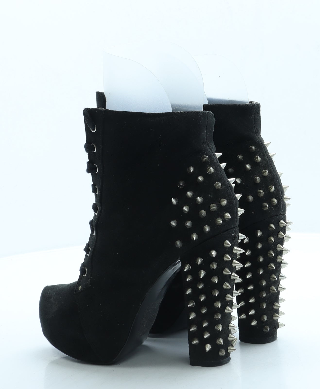 Fearne Cotton Womens Black Suede Platform Boot UK 4 37