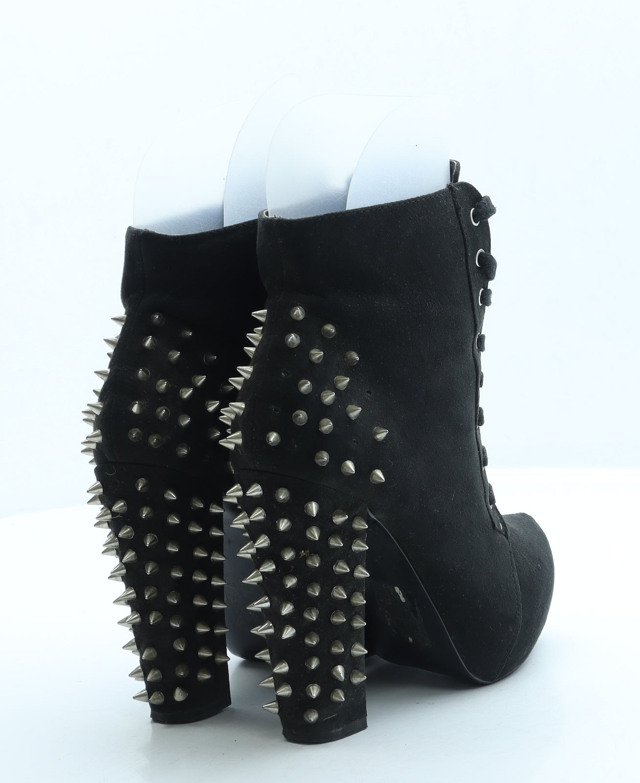 Fearne Cotton Womens Black Suede Platform Boot UK 4 37