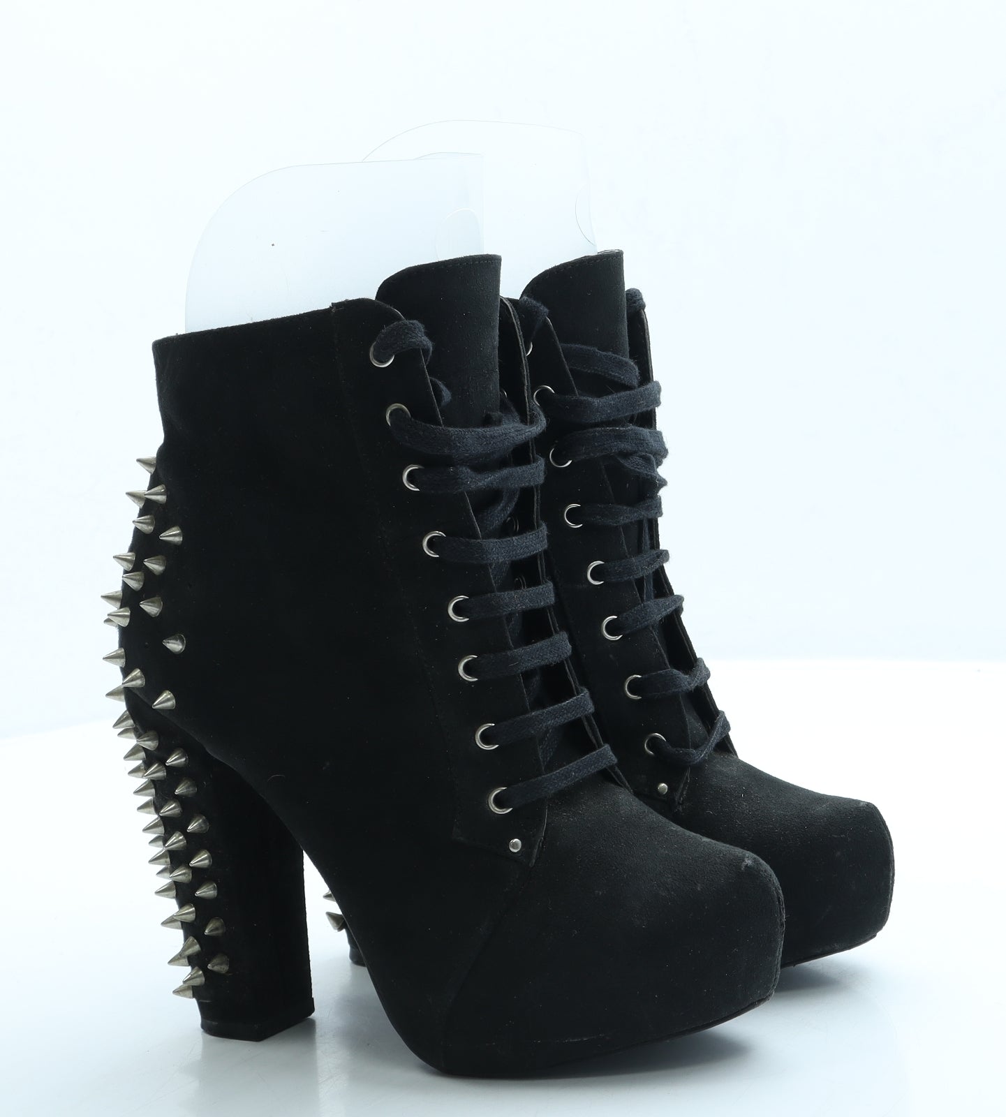 Fearne Cotton Womens Black Suede Platform Boot UK 4 37