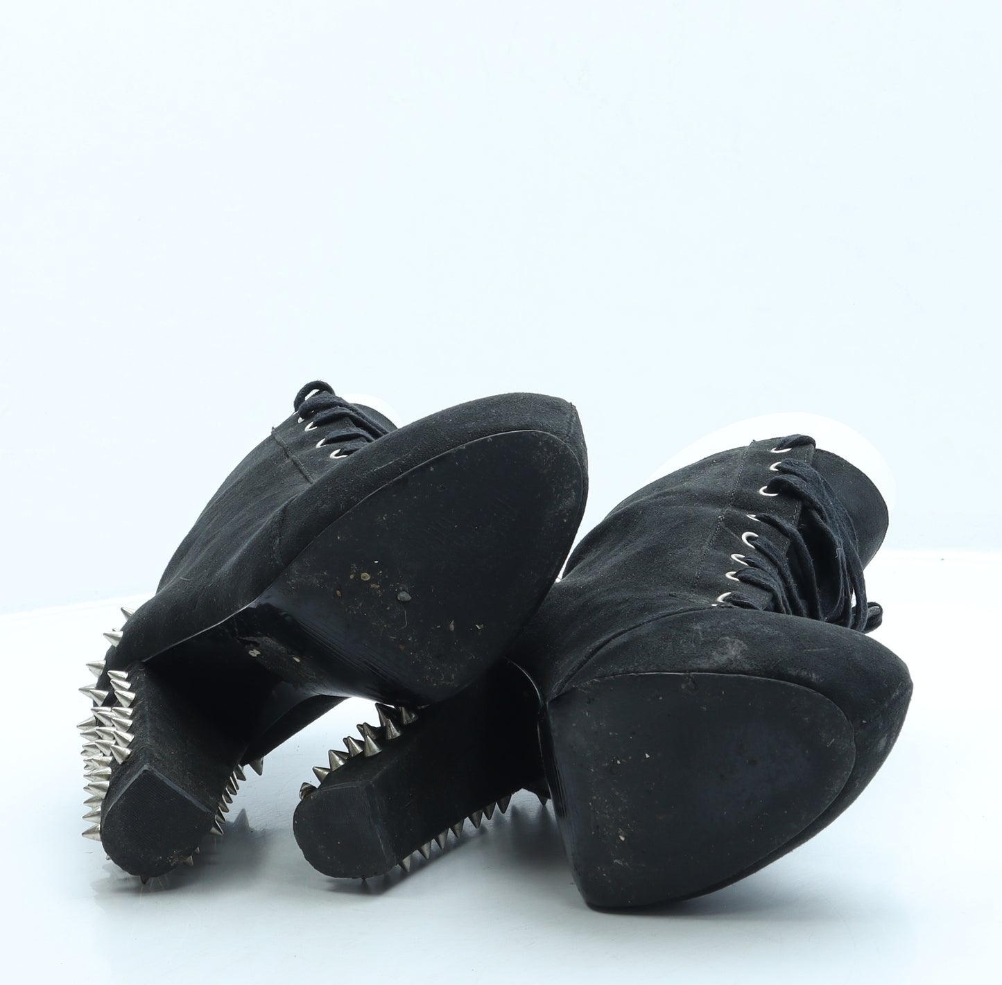 Fearne Cotton Womens Black Suede Platform Boot UK 4 37