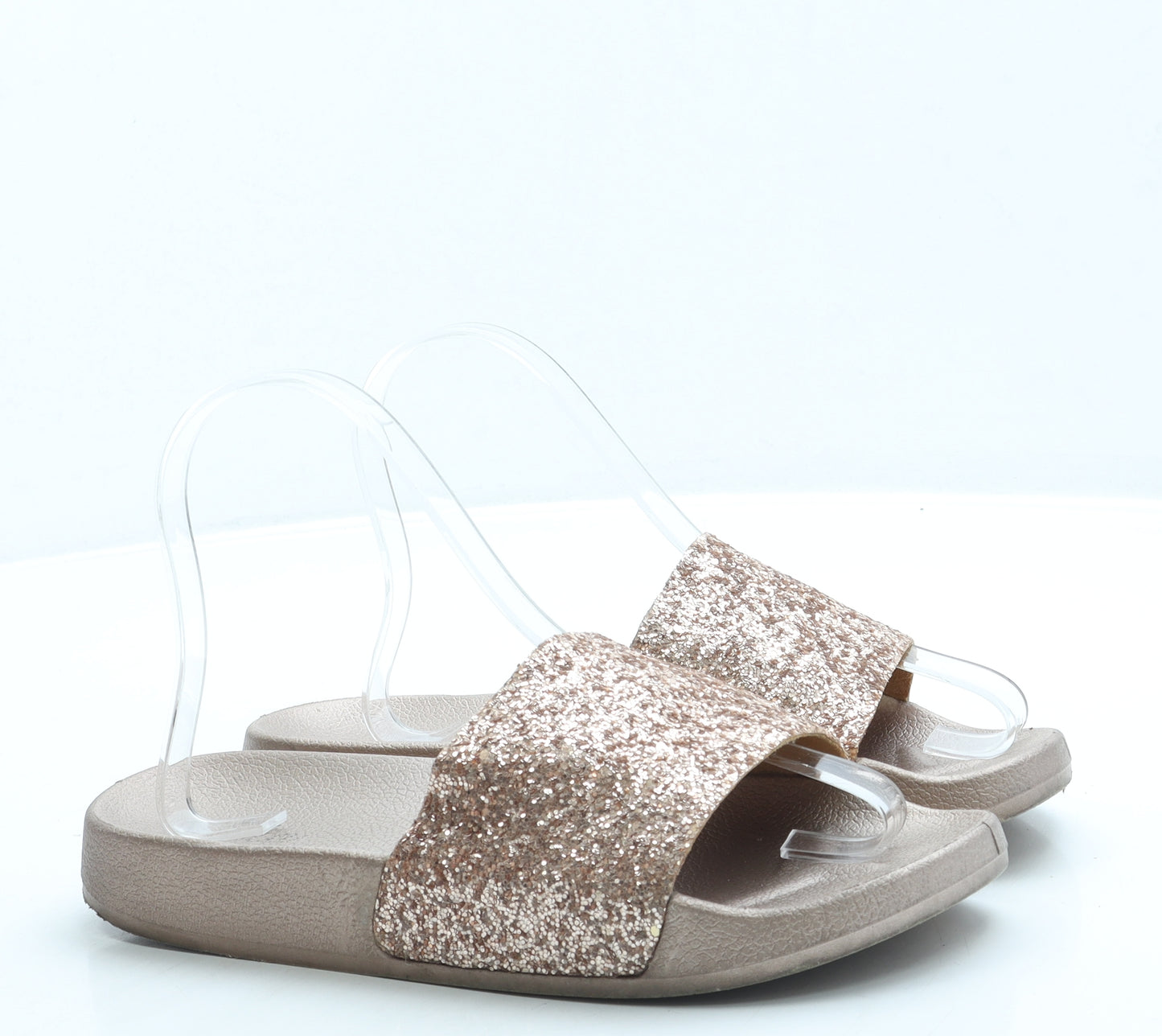 Ella Womens Pink Rubber Slider Sandal UK 4 37