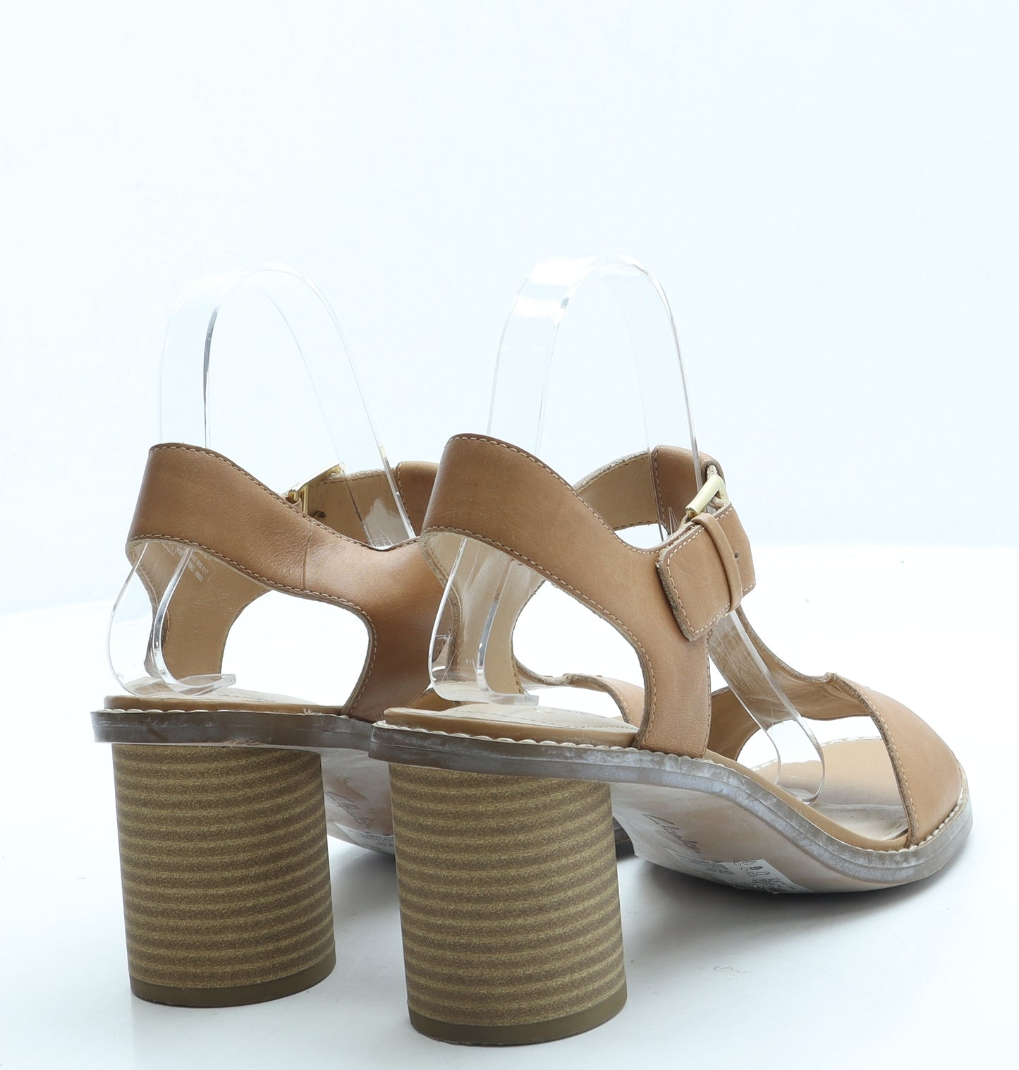 Clarks Womens Brown Leather Slingback Heel UK 6