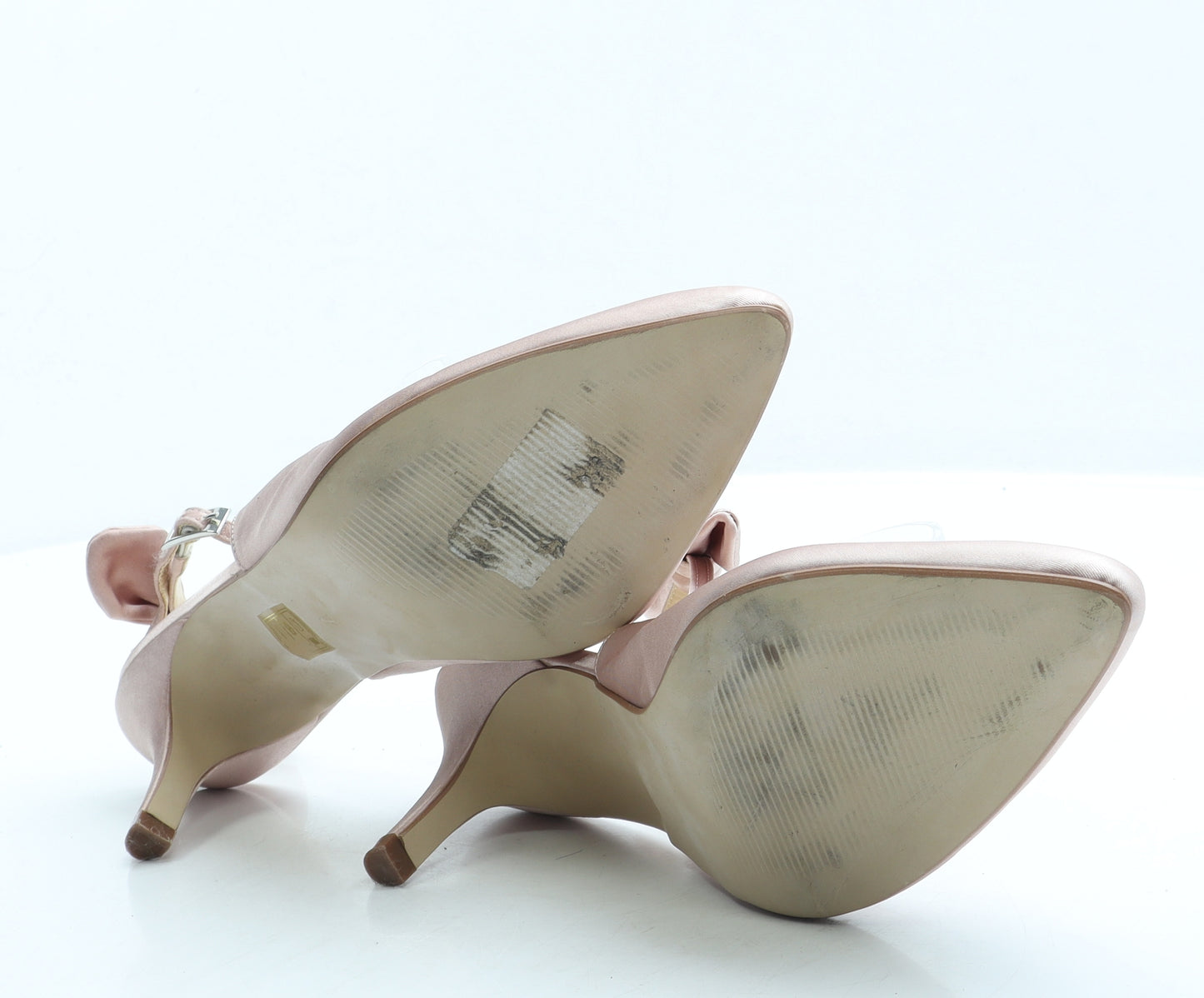 John Lewis Womens Pink Polyester Slingback Heel UK 7